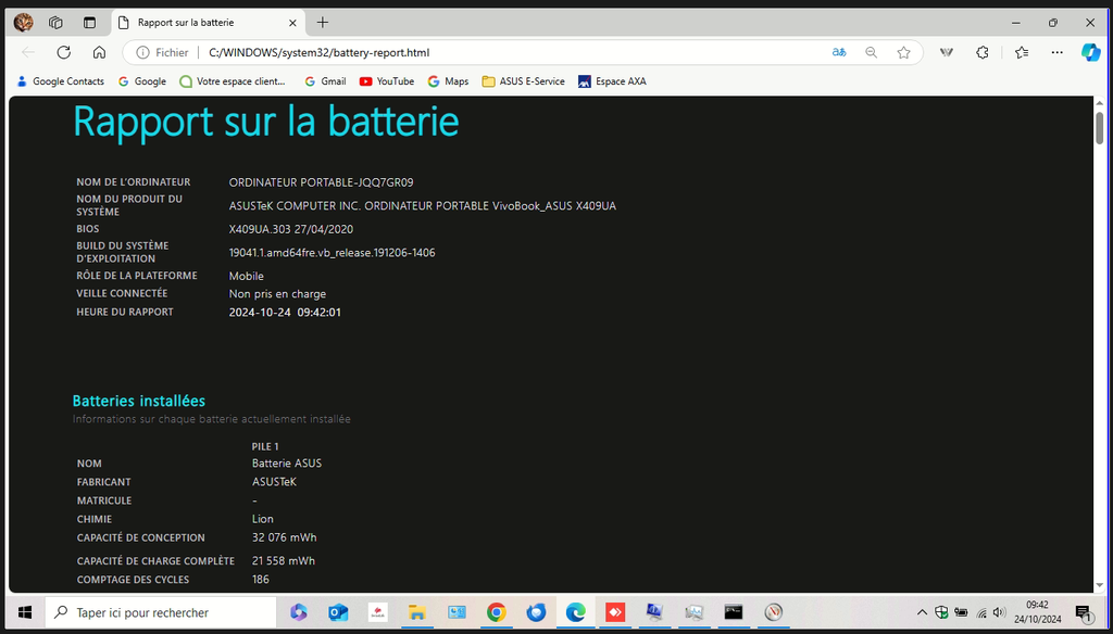 BAttery report